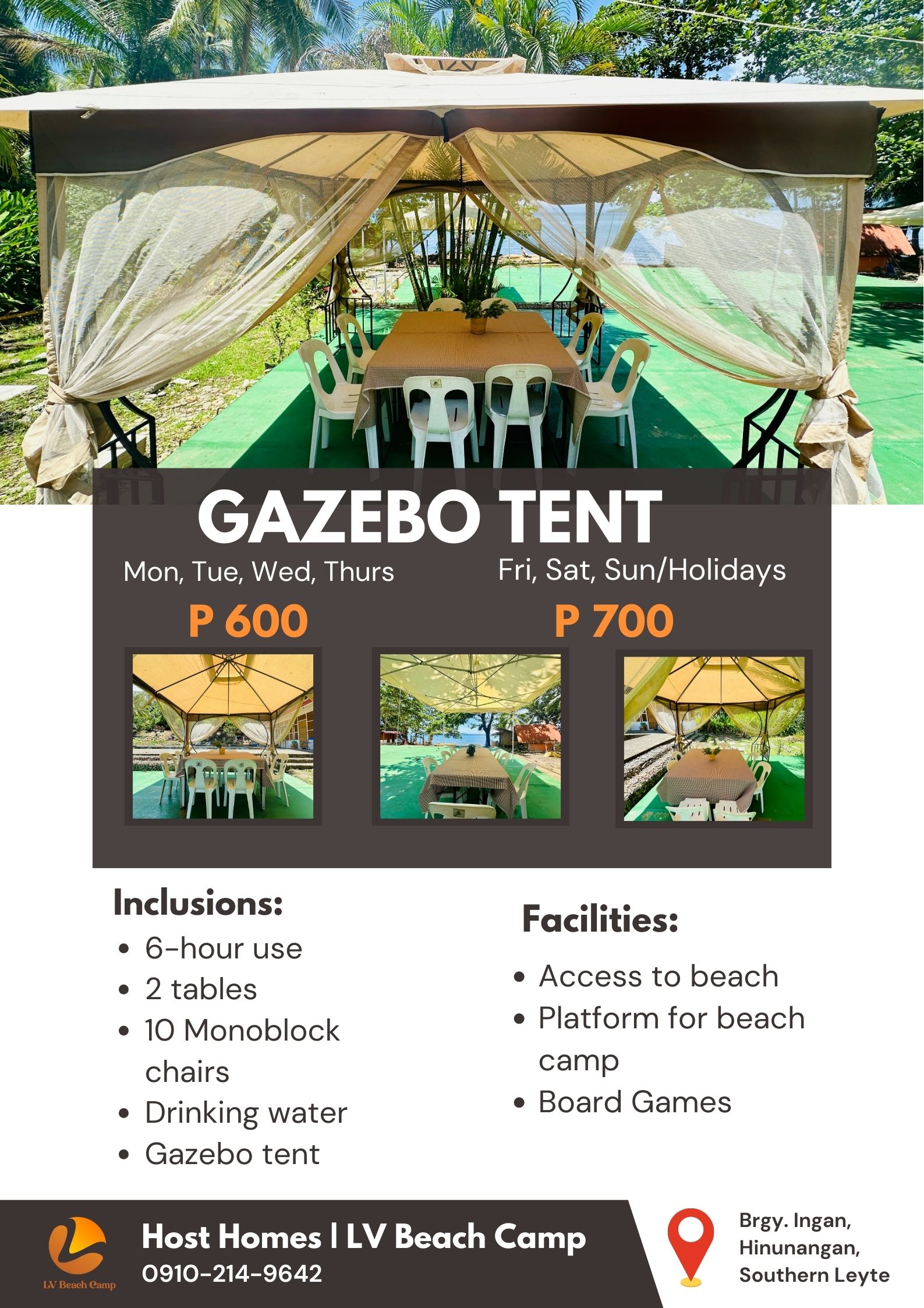 Gazebo tent setup